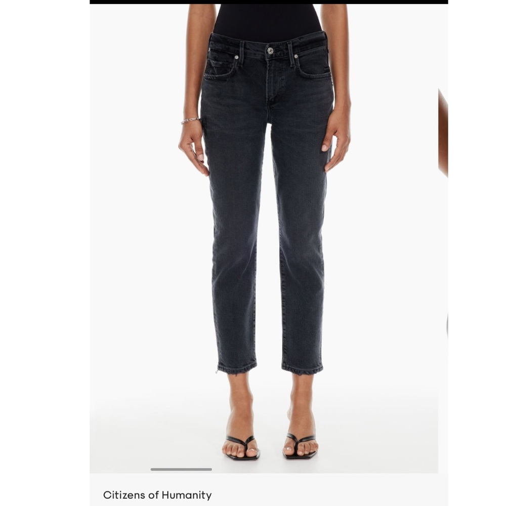 CITIZENS OF HUMANITY  
Ella Mid Rise Crop Slim Jean In Film Noir